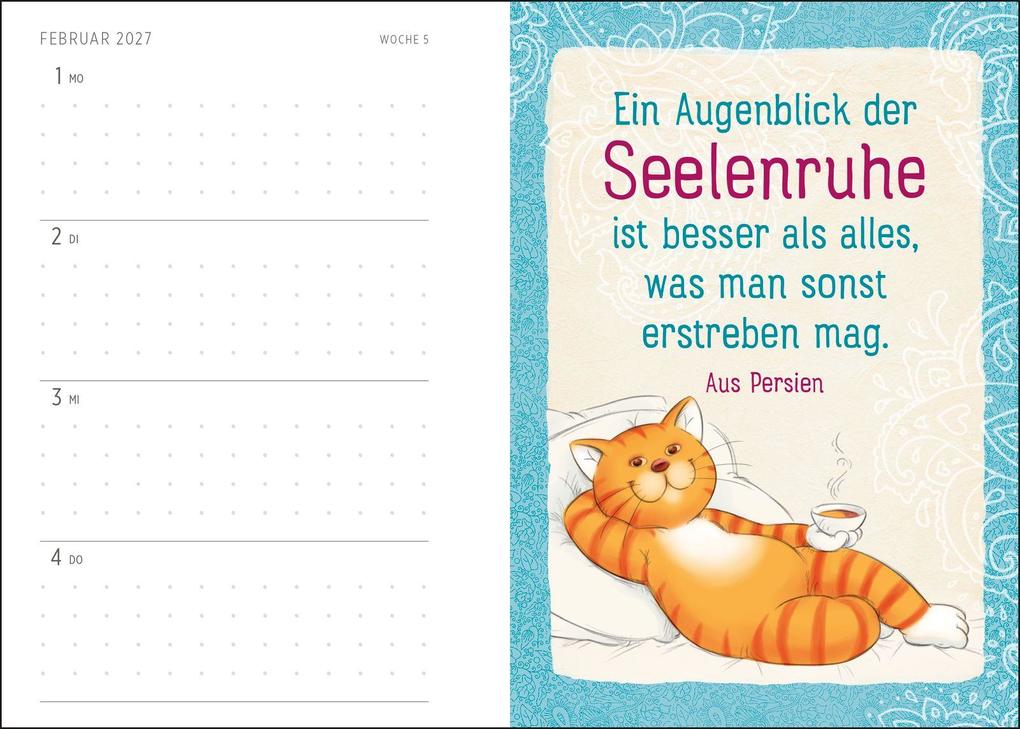 Weitere Ansicht: Buchkalender 2027: Om-Katze: Bloß kein Stress!