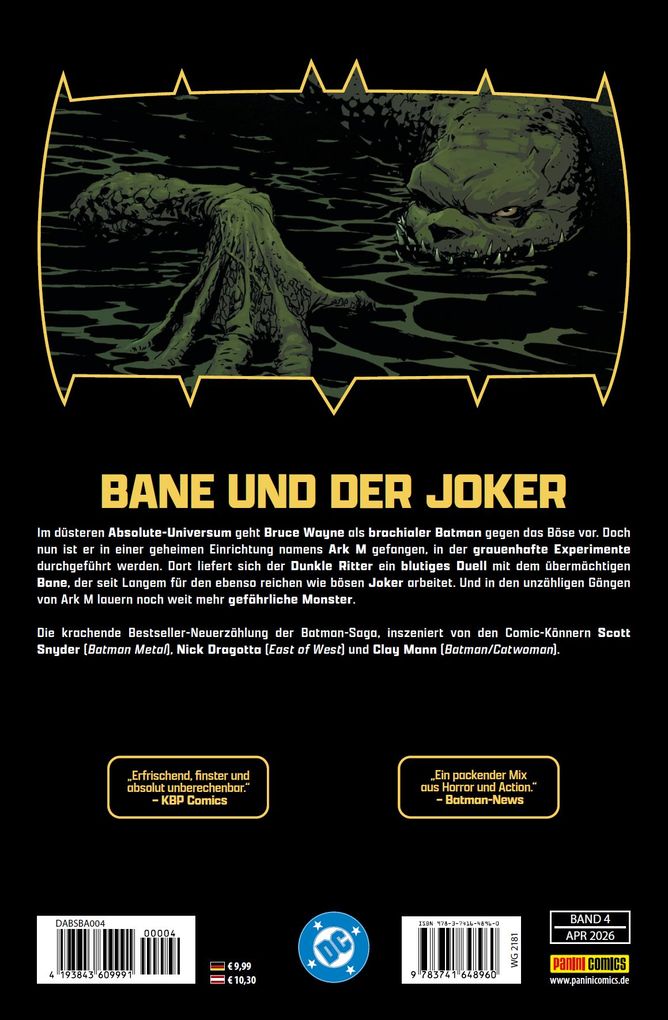 Weitere Ansicht: Absolute Batman | Scott Snyder, Nick Dragotta, Clay Mann