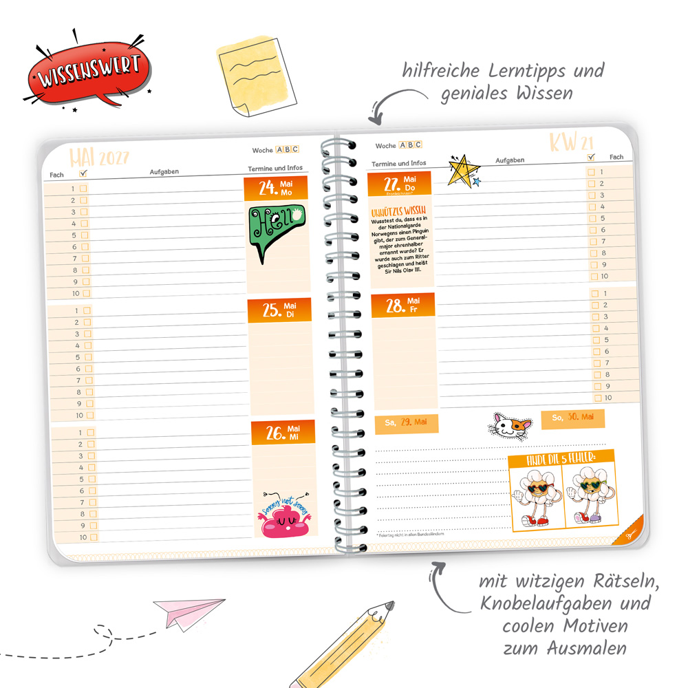 Weitere Ansicht: TRÖTSCH - Schulplaner WOW Gaming 26/27