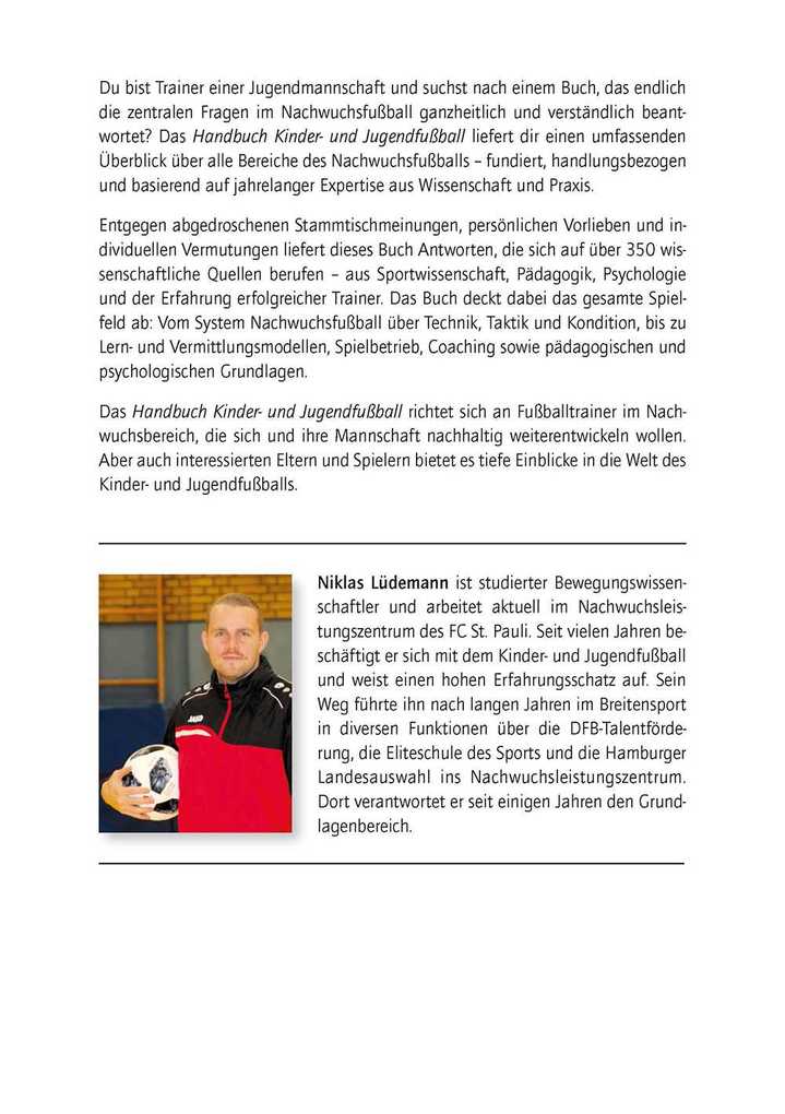 Weitere Ansicht: Handbuch Kinder- & Jugendfußball | Niklas Lüdemann
