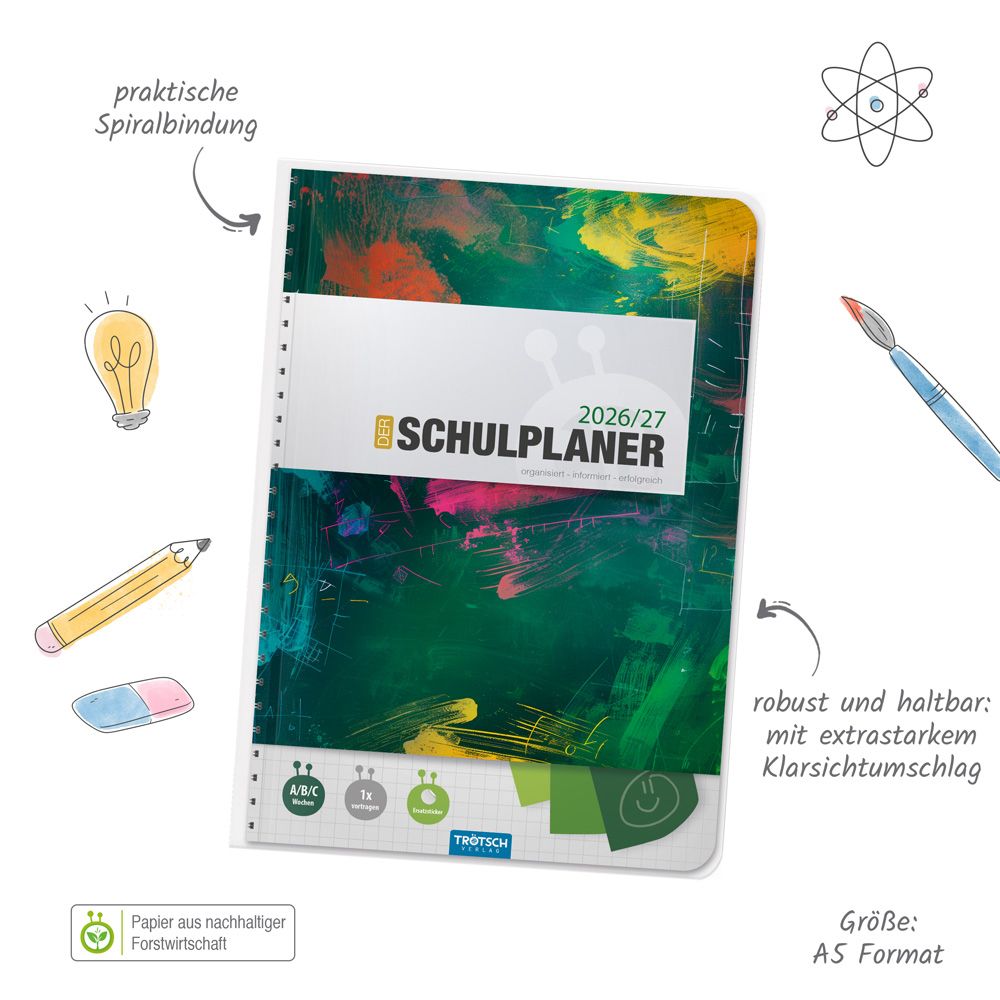 Weitere Ansicht: TRÖTSCH - Schulplaner Grün 26/27