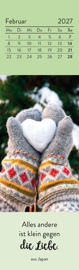Weitere Ansicht: Lesezeichenkalender 2027: Was ich dir von Herzen wünsche