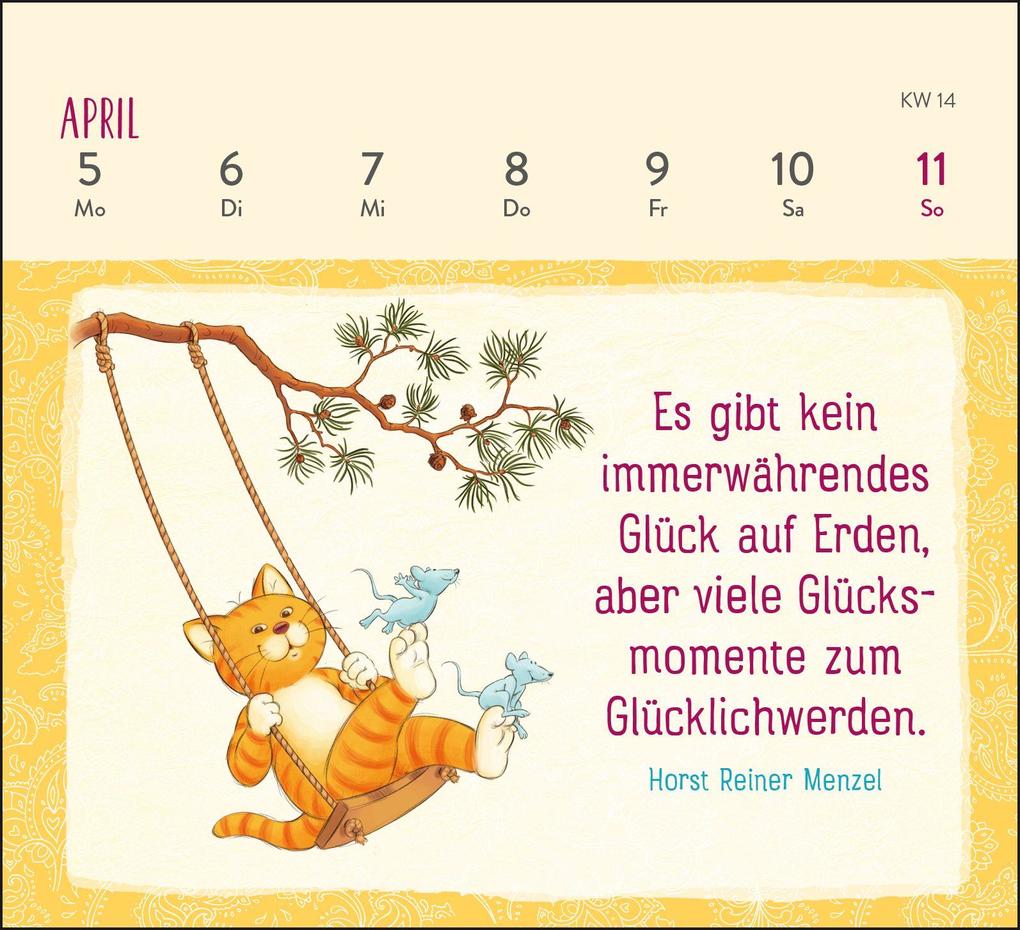 Weitere Ansicht: Mini-Wochenkalender 2027: Weisheiten der Om-Katze