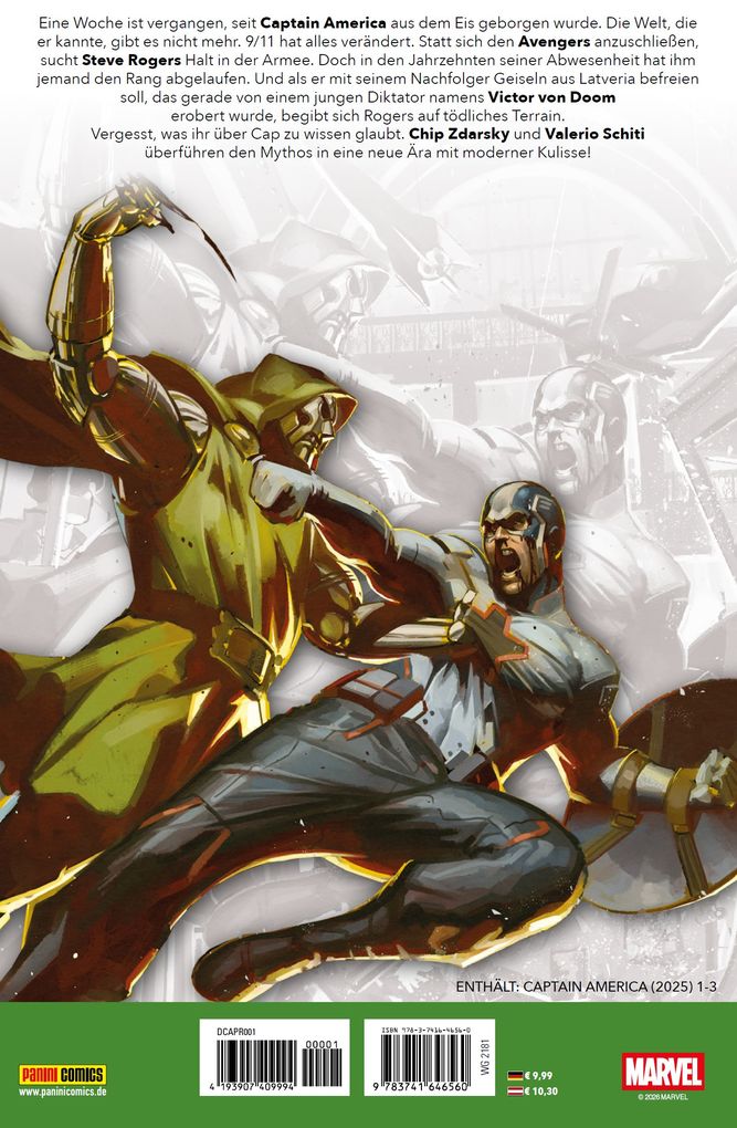 Weitere Ansicht: Captain America (2. Serie) | Chip Zdarsky, Valerio Schiti