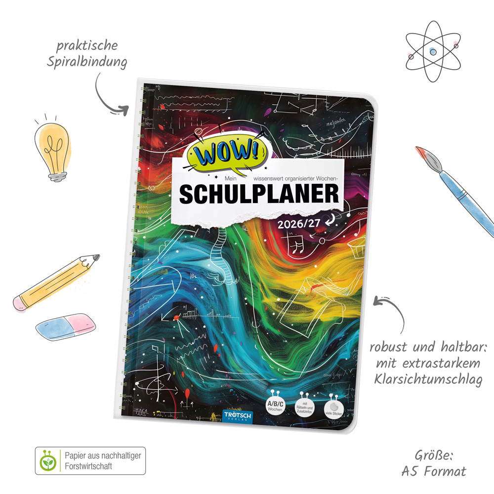 Weitere Ansicht: TRÖTSCH - Schulplaner WOW Waves 26/27