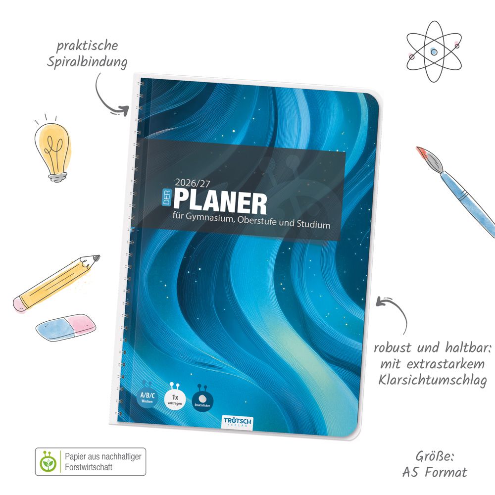Weitere Ansicht: TRÖTSCH - Gymnasialplaner Blue 26/27