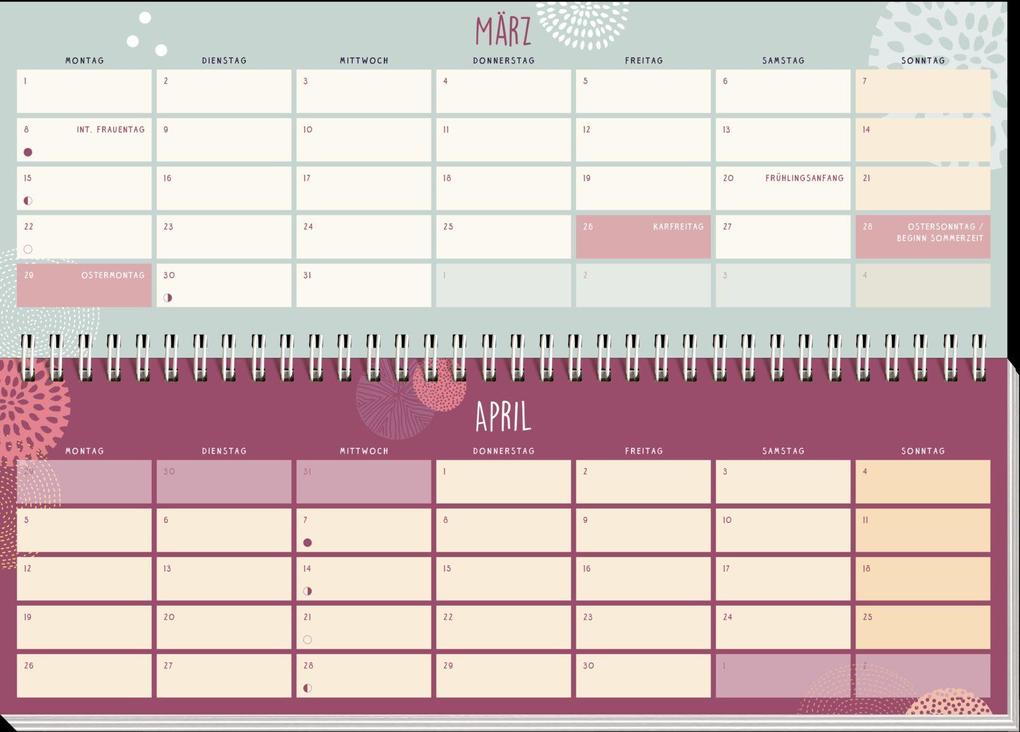 Weitere Ansicht: Tischkalender 2027 quer: Einatmen. Ausatmen. Sein.