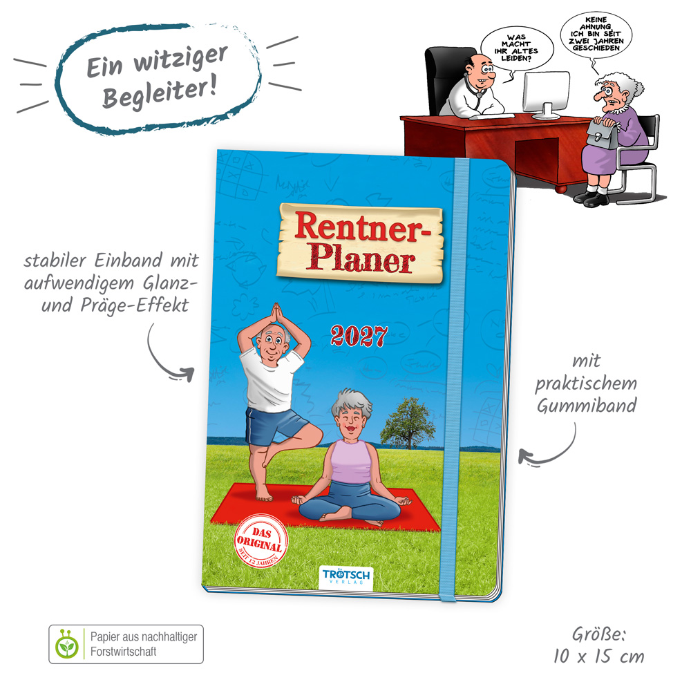Weitere Ansicht: TRÖTSCH - Buchkalender Rentnerplaner 2027