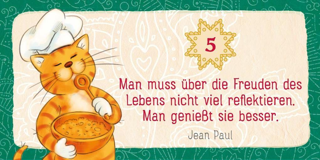 Weitere Ansicht: Klitzekleiner Adventskalender mit der Om-Katze