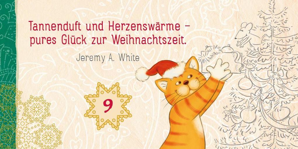 Weitere Ansicht: Klitzekleiner Adventskalender mit der Om-Katze