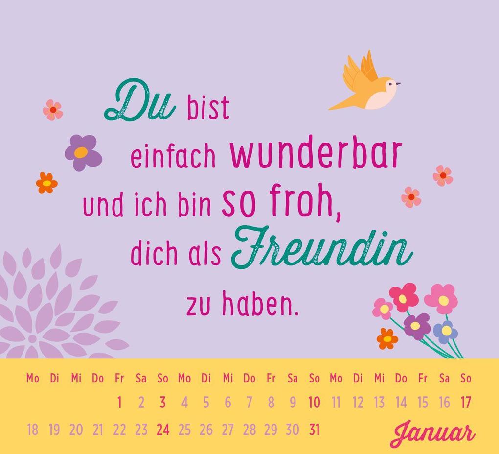 Weitere Ansicht: Mini-Kalender 2027: Für eine tolle Freundin wie dich