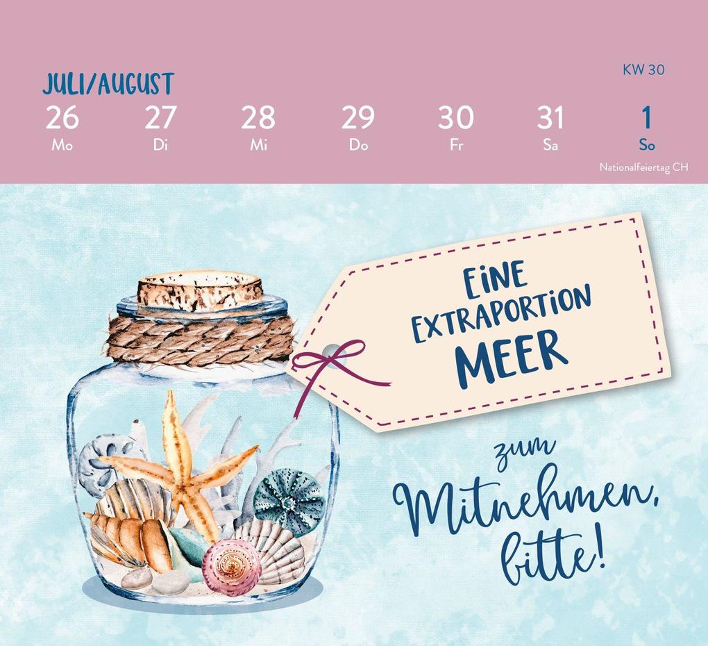 Weitere Ansicht: Mini-Wochenkalender 2027: MEER ist Balsam für die Seele | Ella Rosenbusch