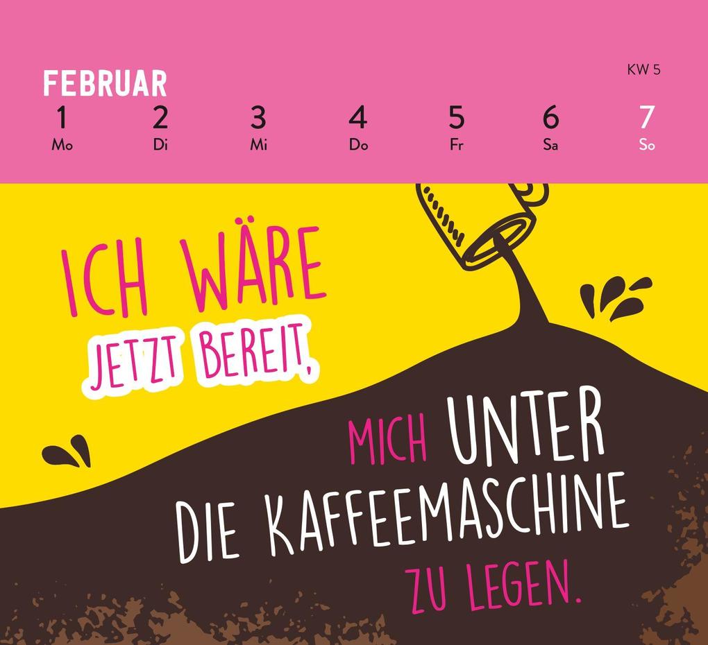 Weitere Ansicht: Mini-Wochenkalender 2027: Bevor du fragst: Nö!