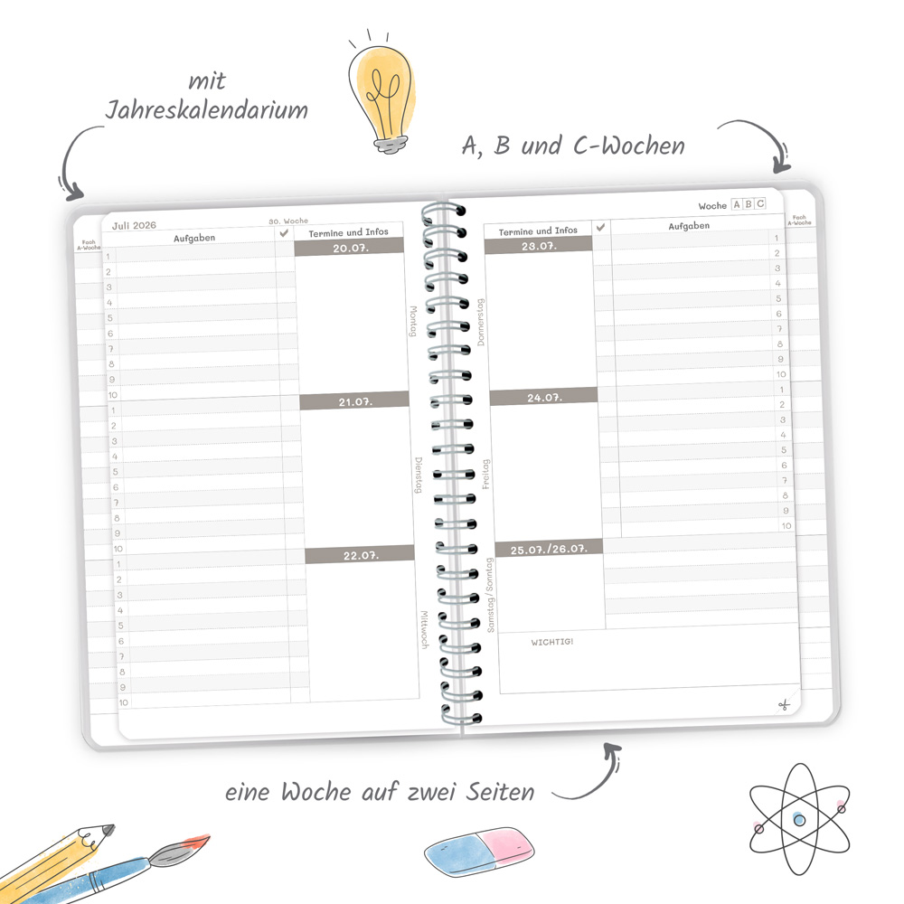 Weitere Ansicht: TRÖTSCH - Schulplaner Blau 26/27