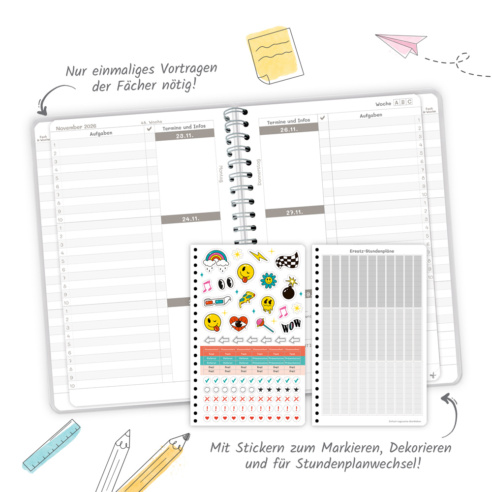 Weitere Ansicht: TRÖTSCH - Schulplaner Blau 26/27