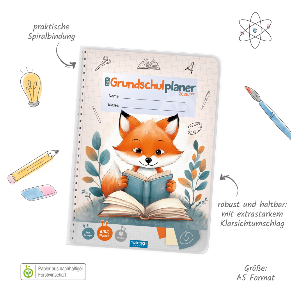 Weitere Ansicht: TRÖTSCH - Grundschulplaner Fuchs 26/27