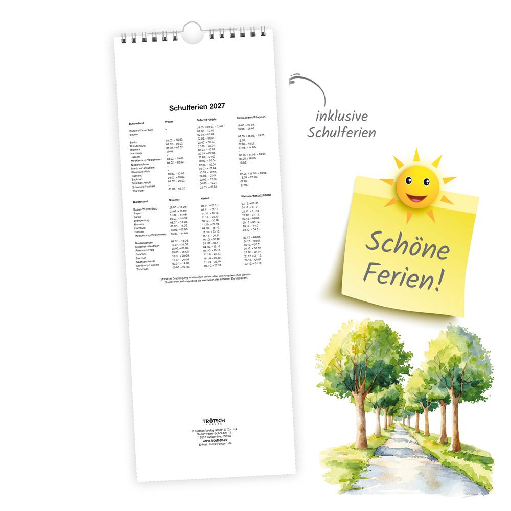 Weitere Ansicht: TRÖTSCH - Maxi-Streifenkalender Oma und Opa Terminkalender 2027