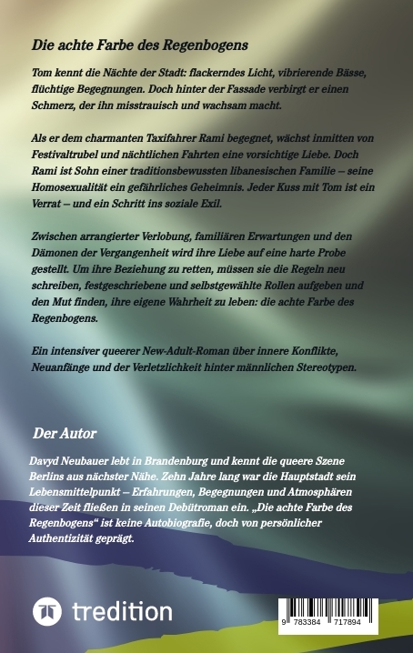 Weitere Ansicht: Die achte Farbe des Regenbogens - ein queerer New Adult Roman über interkulturelle Liebe und Selbstfindung | Davyd Neubauer