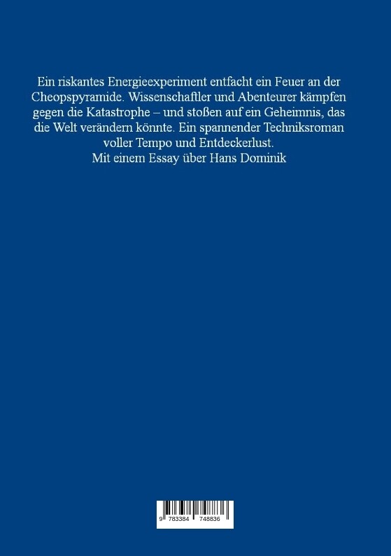 Weitere Ansicht: Der Brand der Cheopspyramide | Hans Dominik