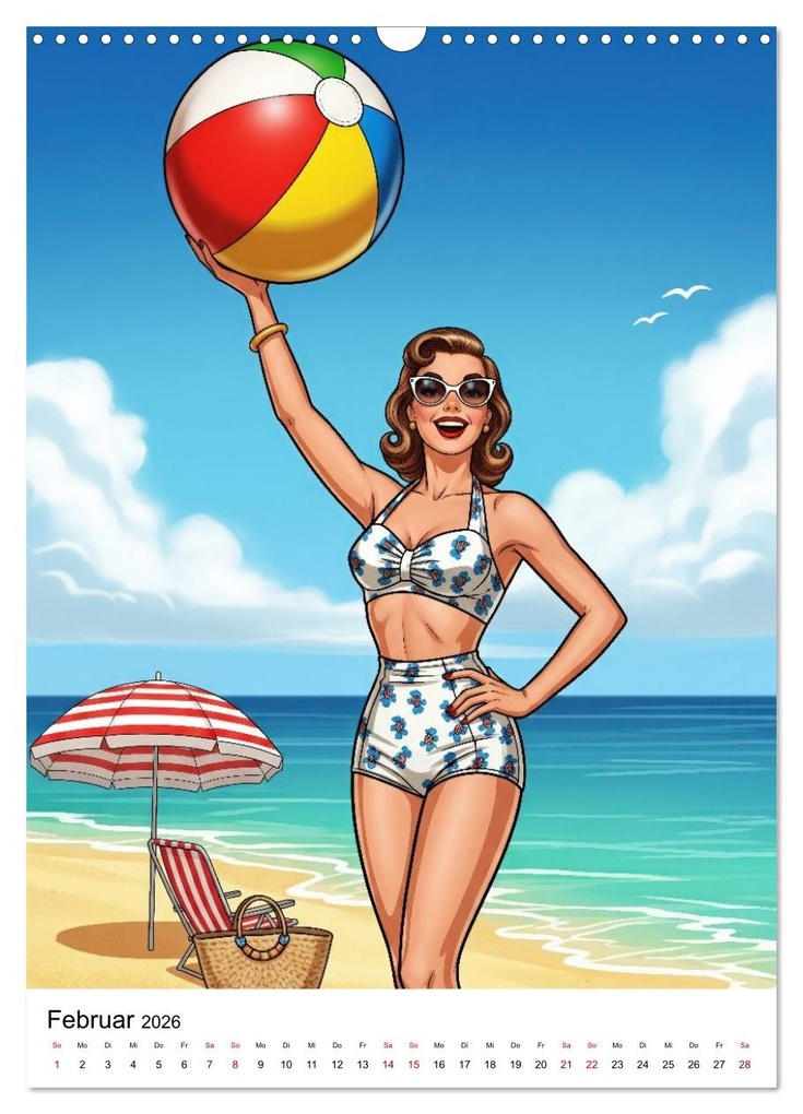 Weitere Ansicht: Charme & Kurven: Die Pin-ups der Golden 50s (Wandkalender 2026 DIN A3 hoch), CALVENDO Monatskalender | Markus Gann (magann), Calvendo