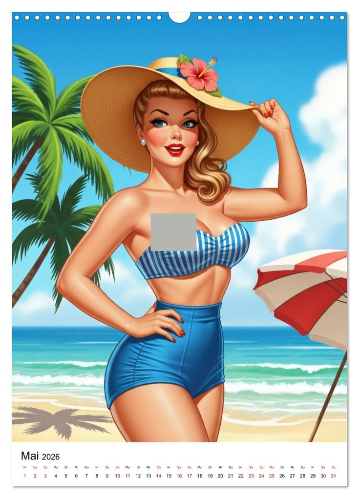 Weitere Ansicht: Charme & Kurven: Die Pin-ups der Golden 50s (Wandkalender 2026 DIN A3 hoch), CALVENDO Monatskalender | Markus Gann (magann), Calvendo