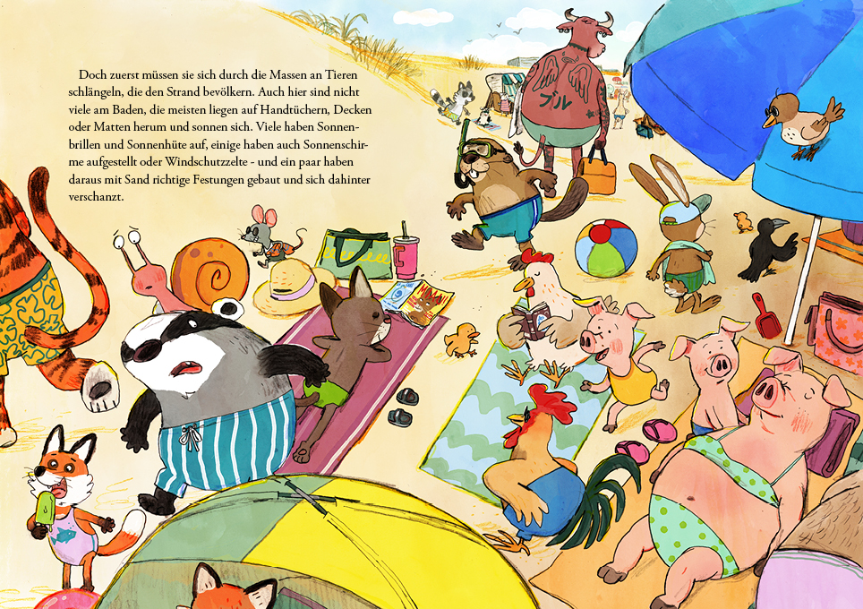 Weitere Ansicht: Dachs und Rakete. Urlaub am Meer | Jörg Isermeyer