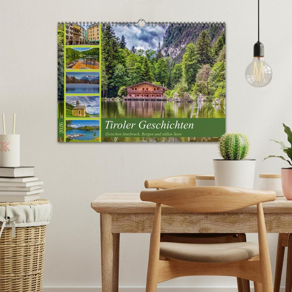 Weitere Ansicht: Tiroler Geschichten - Zwischen Innsbruck, Bergen und stillen Seen (Wandkalender 2026 DIN A3 quer), CALVENDO Monatskalender | Ursula Di Chito, Calvendo
