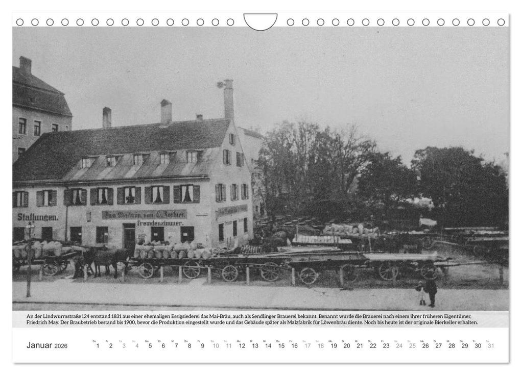 Weitere Ansicht: Historisches München - Alte Münchner Brauereien, Brauhäuser und Bierpaläste (Wandkalender 2026 DIN A4 quer), CALVENDO Monatskalender | historisches.muenchen historisches.muenchen, Calvendo, historisches.muenchen