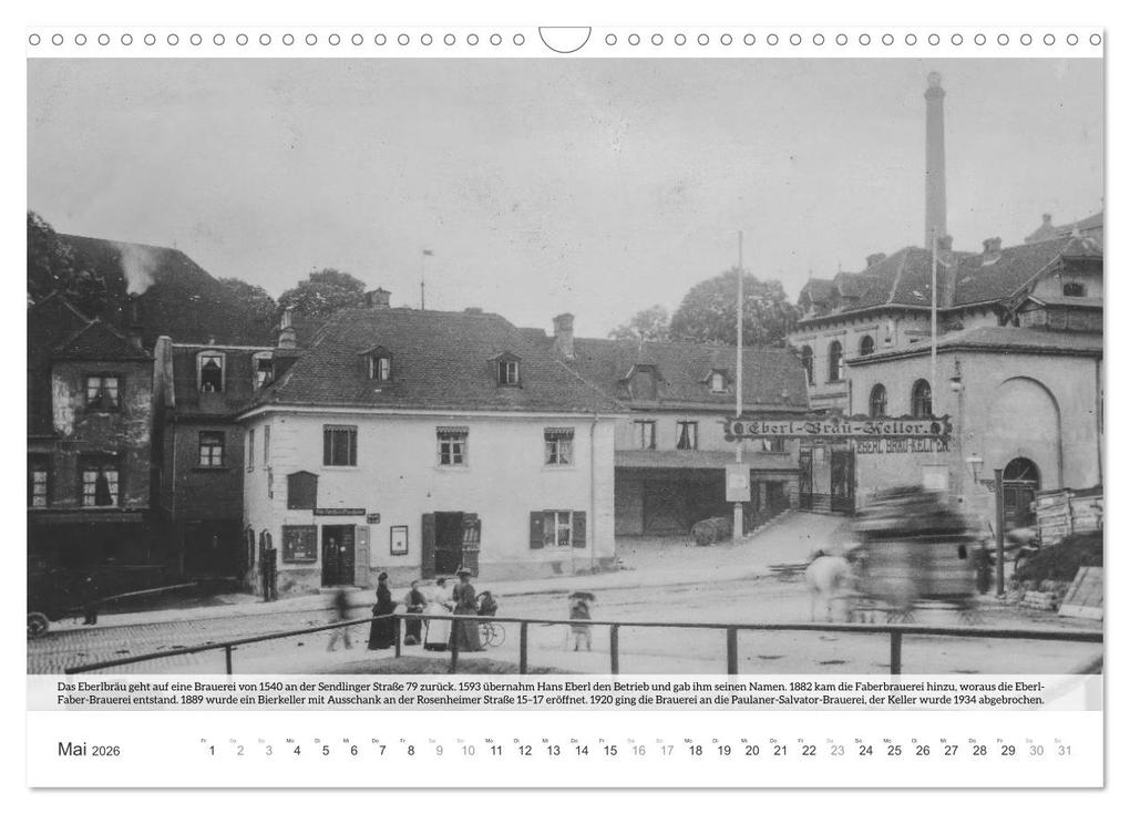 Weitere Ansicht: Historisches München - Alte Münchner Brauereien, Brauhäuser und Bierpaläste (Wandkalender 2026 DIN A3 quer), CALVENDO Monatskalender | historisches.muenchen historisches.muenchen, Calvendo, historisches.muenchen