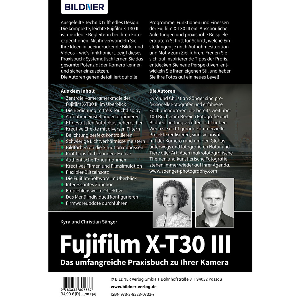 Weitere Ansicht: Fujifilm X-T30 III - Das umfangreiche Praxisbuch zu Ihrer Kamera | Kyra Sänger, Christian Sänger