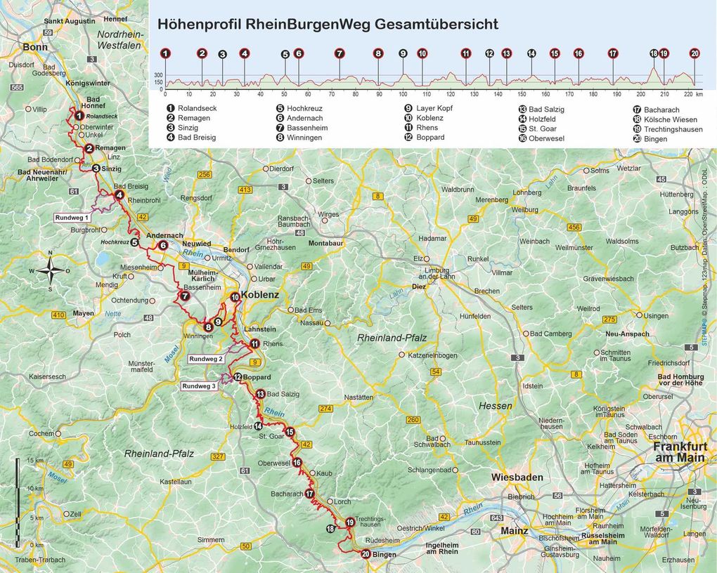 Weitere Ansicht: RheinBurgenWeg von Rolandseck nach Bingen | Joachim Rau