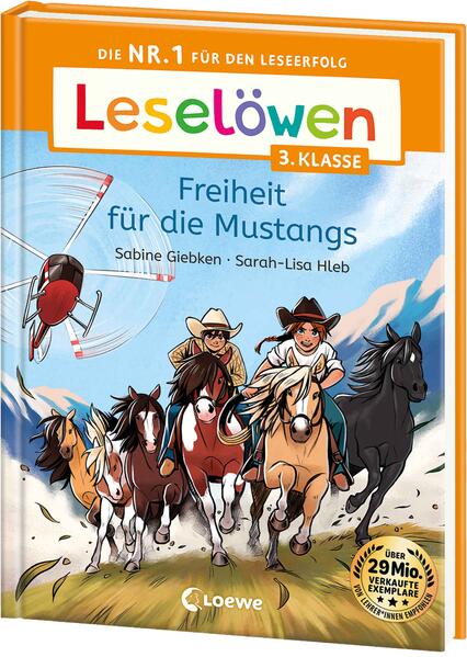 Produktbild: Leselöwen 3. Klasse - Freiheit für die Mustangs | Sabine Giebken