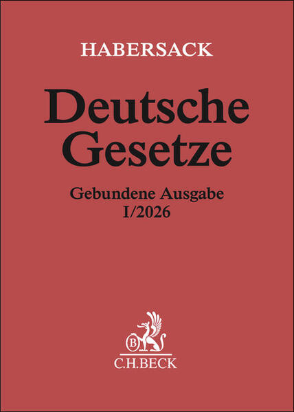 Produktbild: Deutsche Gesetze Gebundene Ausgabe I/2026
