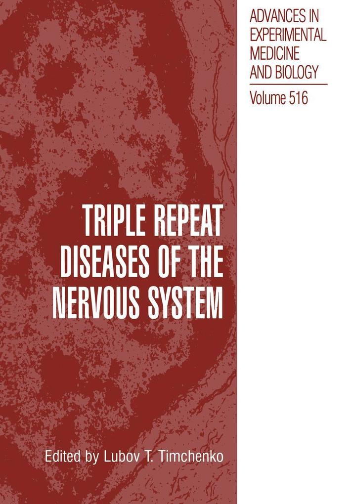 Produktbild: Triple Repeat Diseases of the Nervous Systems