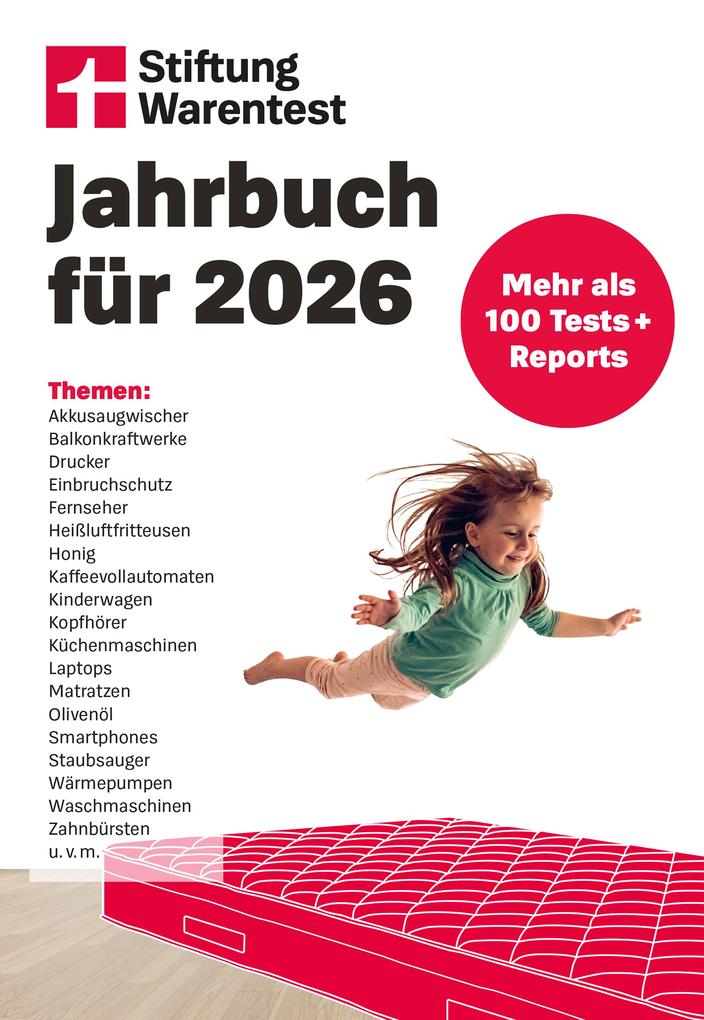 Stiftung Warentest Jahrbuch 2026 - Der Ratgeber für die besten Produkte ...