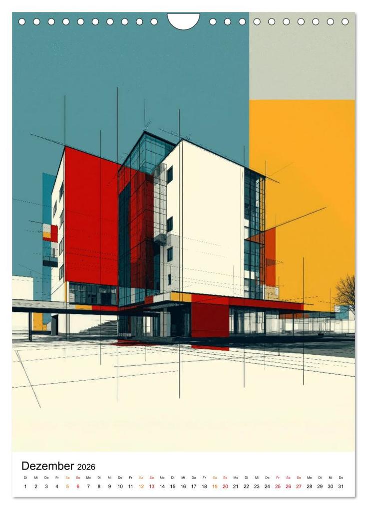 Weitere Ansicht: Bauhaus Re:Vision (Wandkalender 2026 DIN A4 hoch), CALVENDO Monatskalender | Meike und Peter Roder, Calvendo