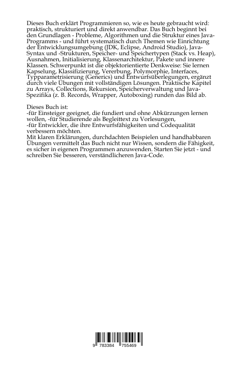 Weitere Ansicht: Objektorientierte Programmierung in Java | Lucien Sina