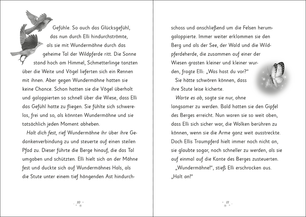 Weitere Ansicht: Wundermähne (Band 4) - Das goldene Wildpferd | Jana Hoch