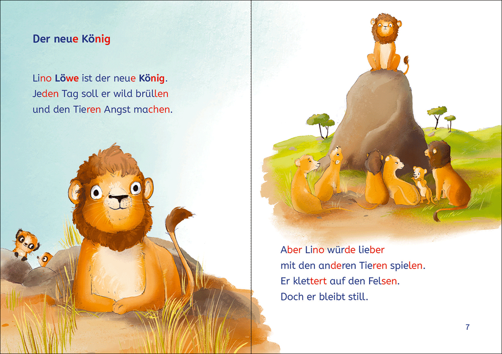 Weitere Ansicht: Leselöwen 1. Klasse - Ein Löwe findet Freunde | Gesa Neitzel