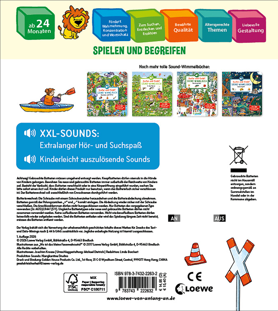 Weitere Ansicht: Suche und finde! Sound-Wimmelbuch - Feuerwehr