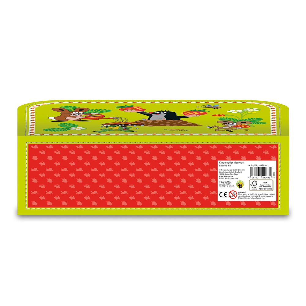 Weitere Ansicht: TRÖTSCH - Der kleine Maulwurf Minikoffer Erdbeere