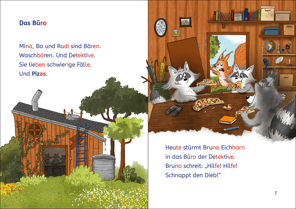 Weitere Ansicht: Leselöwen 1. Klasse - Drei Waschbären für alle Fälle | Christian Tielmann