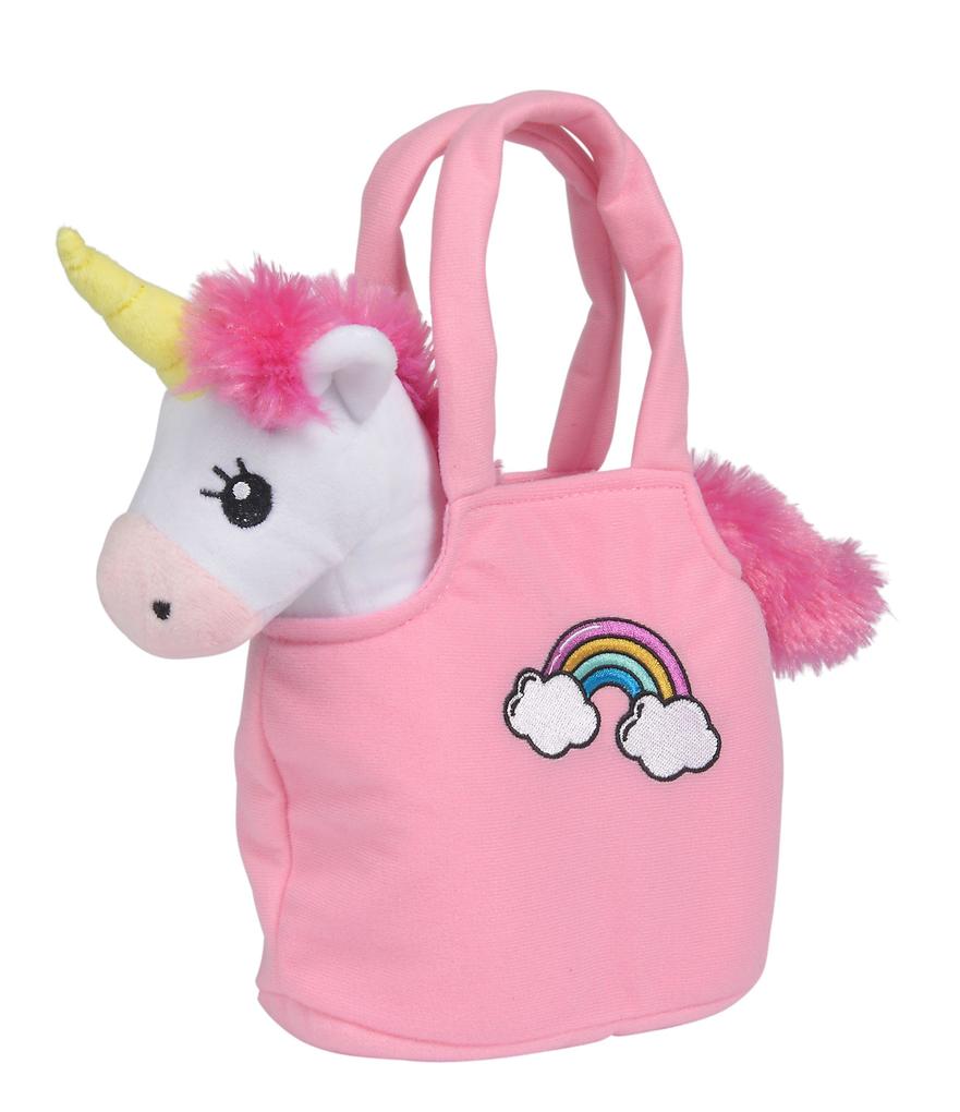 Weitere Ansicht: Plüsch Einhorn mit Tasche