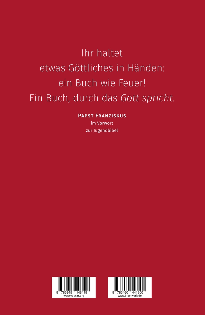 Weitere Ansicht: YOUCAT - Bibel | Bernhard Meuser, Michael Langer, Dominik Markl SJ, Georg Fischer SJ, Thomas Söding