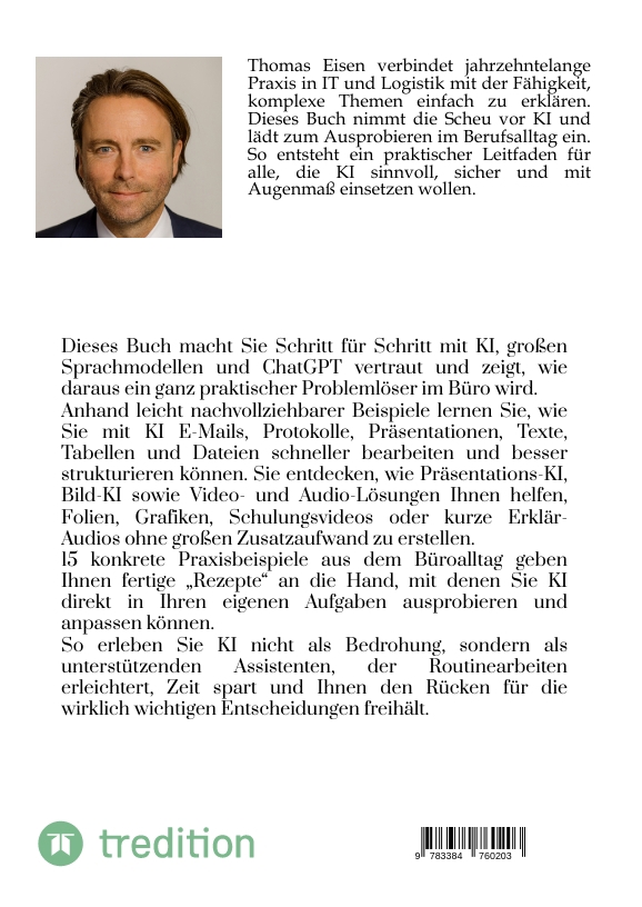 Weitere Ansicht: KI im Unternehmen - Praxisleitfaden für Mitarbeiter | Thomas Eisen