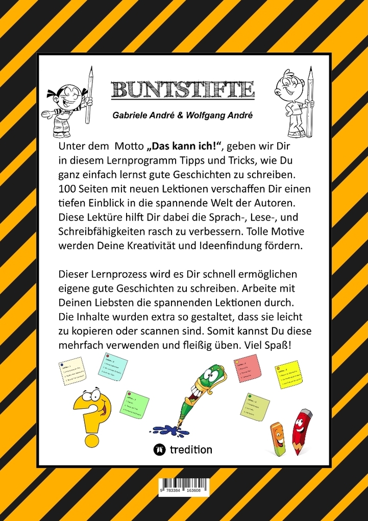 Weitere Ansicht: CRAFTBOOK - JUNIOR AUTOR - 3. TEIL - STROYTELLING - VISUALISIETUNG - GESTALTEN VON KURZGESCHICHTEN - FRAME MACHINE - STARKE WÖRTER FINDEN | Gabriele André, Wolfgang André
