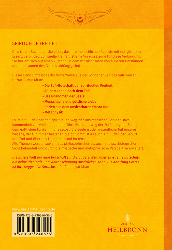Weitere Ansicht: Gesamtausgabe Band 5: Spirituelle Freiheit | Hazrat Inayat Khan