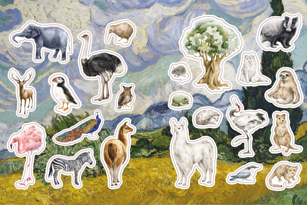 Weitere Ansicht: Flora, Fauna, Pflanzen & Bienen - Stickerbuch | Jennifer Kushnier