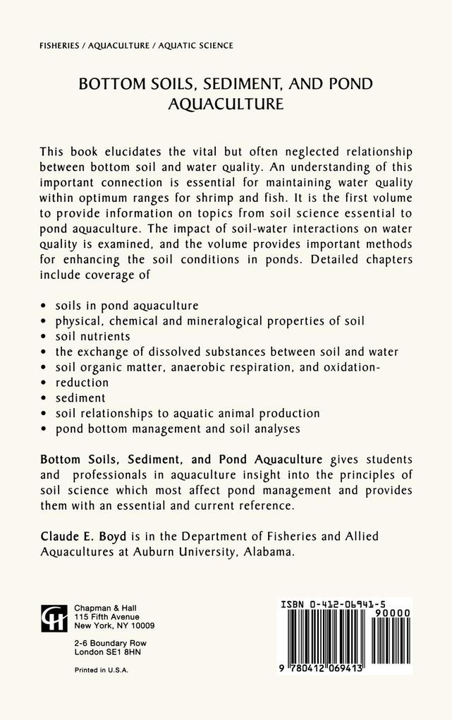 Weitere Ansicht: Bottom Soils, Sediment, and Pond Aquaculture