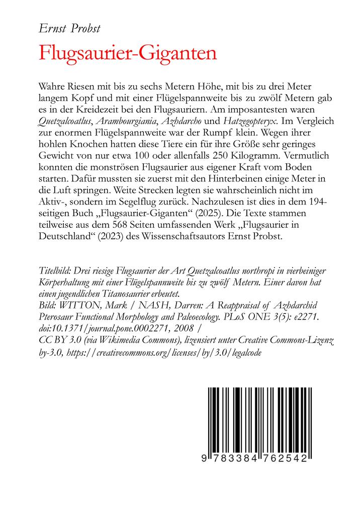 Weitere Ansicht: Flugsaurier-Giganten | Ernst Probst